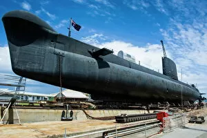 Images Dated 9th October 2008: HMAS Ovens Submarine in the Western Australian Maritime Museum, Fremantle, Western Australia