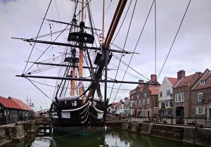Ship Collection: HMS Trincomalee, British Frigate of 1817, at Hartlepools Maritime Experience