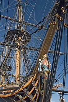 Images Dated 8th February 2008: HMS Victory, flagship of Admiral Horatio Nelson, 1758-1805, at Battle of Trafalgar in 1805