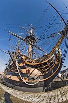 Images Dated 8th February 2008: HMS Victory, flagship of Admiral Horatio Nelson, 1758-1805, at Battle of Trafalgar in 1805