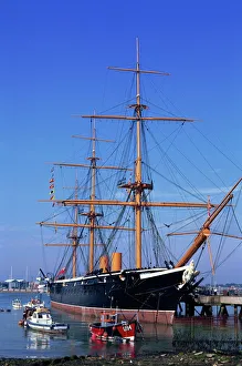 Hampshire Prints: HMS Warrior, Portsmouth, Hampshire, England, United Kingdom, Europe