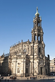 The Hofkirche (Church of the Court), Dresden, Saxony, Germany, Europe