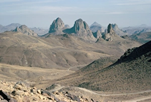 Eroded Prints: Hoggar Mountains, Algeria, North Africa, Africa