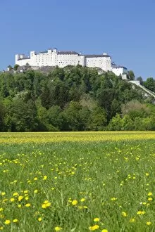 Images Dated 23rd April 2011: Hohensalzburg Fortress, Salzburg, Salzburger Land, Austria, Europe