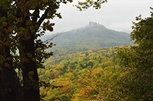 Swabian Alb Prints: Hohenzollern castle, Swabian Alb, Baden-Wurttemberg, Germany, Europe