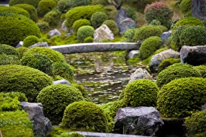 Landscaped Prints: Hojo Hasso (Zen) Garden, Tofuku-ji, Kyoto, Japan, Asia