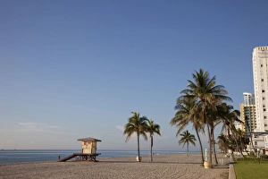 Lifeguard Hut Prints: Hollywood Beach, Florida, United States of America, North America