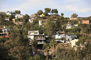 Suburban Prints: Hollywood Hills, Los Angeles, California, United States of America, North America