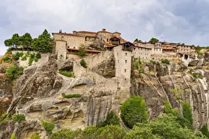 Monasteries Prints: Holy Monastery of Great Meteoron, UNESCO World Heritage Site, Meteora Monasteries, Greece