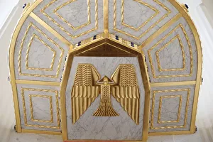 Gilded Prints: Holy Spirit, Am Steinhof church (Church Leopold), Vienna, Austria, Europe