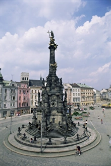 Holy Trinity Column, UNESCO World Heritage Site, main square, Olomouc, North Moravia