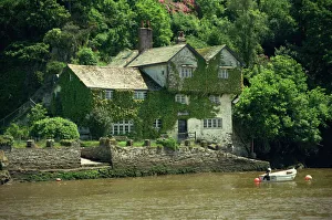 Literature Prints: Home of Daphne du Maurier, Bodinnick, Cornwall, England, United Kingdom, Europe