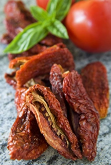 Dried Food Prints: Homemade sun-dried tomatoes, Italy, Europe