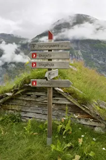 More Og Romsdal Prints: Homlongsaetra mountain farm, Geirangerfjorden near Geiranger