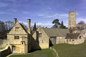 Cotswold Prints: Honey coloured stone buildings, Chipping Campden, The Cotswolds, Gloucestershire