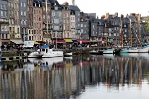 Calvados Prints: Honfleur Harbour, Calvados province, Normandy, France, Europe