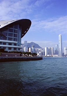 Convention Center Prints: Hong Kong Convention and Exhibition Center, Hong Kong Island, Victoria Harbour