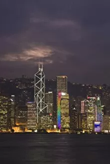 Images Dated 7th November 2007: Hong Kong Island skyline at dusk, Hong Kong, China, Asia