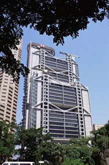 Hong Kong Prints: Hong Kong & Shanghai Bank, Hong Kong, China, Asia
