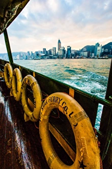 Equipment Prints: Hong Kong skyline with Star Ferry, Hong Kong, China, Asia