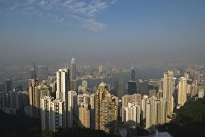 Images Dated 9th November 2007: Hong Kong skyline from Victoria Peak, Hong Kong, China, Asia