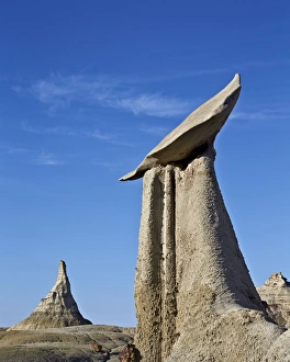 Hoodoo Prints: Hoodoo and cone, Bisti Wilderness, New Mexico, United States of America, North America