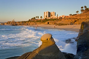La Jolla Prints: Hoodoo rock formation in La Jolla, San Diego County, California, United States of America