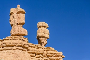 Hoodoo Prints: Hoodoo rock formations along scenic byway 12