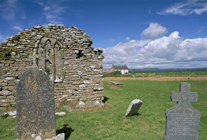 Graveyards Prints: Hook Head peninsula, County Wexford, Leinster, Eire (Ireland), Europe