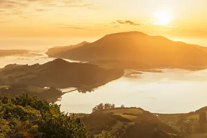 Hoopers Inlet at sunrise, Otago Peninsula, Dunedin, Otago, South Island, New Zealand