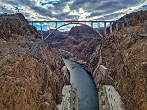 Fuel And Power Generation Prints: Hoover Dam, Nevada, United States of America, North America
