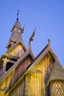 Images Dated 21st June 2007: Hopperstad Stave Church at the Hjemkomst Center, Moorhead City, Minnesota