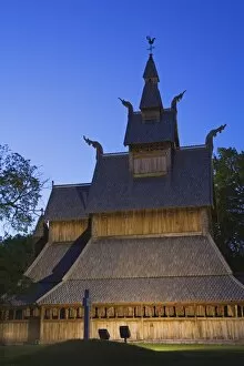 Images Dated 21st June 2007: Hopperstad Stave Church at the Hjemkomst Center, Moorhead City, Minnesota