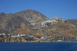 Hora, the main town on a rocky spur, Serifos, Cyclades, Greek Islands, Greece, Europe