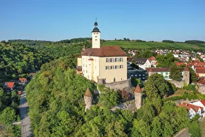 Baden Wurttemberg Prints: Horneck Castle, Gundelsheim, Neckartal Valley