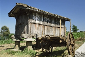 Asturias Prints: Horreo, a traditional grain store