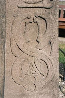 Pictish Prints: Horses on Pictish cross dating from the 8th century