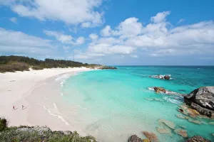 Bermuda Prints: Horseshoe Bay beach, Bermuda, Central America