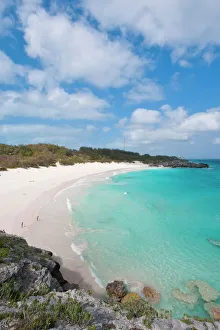 Bermuda Prints: Horseshoe Bay beach, Bermuda, Central America