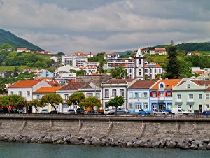 Azores Prints: Horta skyline, Faial Island, Azores, Portugal, Atlantic, Europe