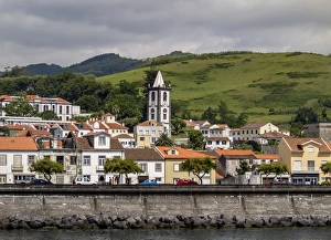 Horta skyline, Faial Island, Azores, Portugal, Atlantic, Europe