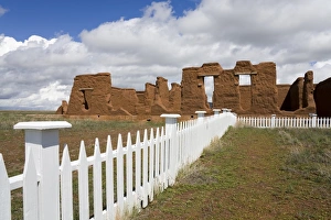Fences Prints: Hospital in Fort Union National Monument, Las Vegas, New Mexico, United States of America