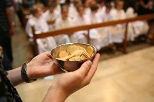 Annecy Prints: Hosts for Eucharist, Annecy, Haute Savoie, France, Europe