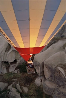 Hot air balloon flight over Cappadocia