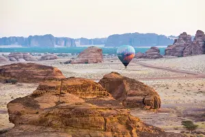 Arabia Prints: Hot air balloon flight over Hegra site and around with Hero Balloon Flights Saudi Operator