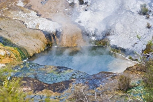 Golden Bay Prints: Hot pool on the Rainbow Terrace at Orakei Korako Geyserland