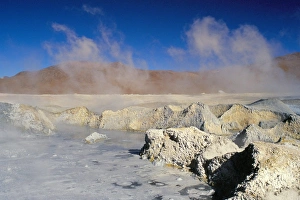 Thermal Prints: Hot springs and mud pools, Salar de Uyuni, Bolivia, South America