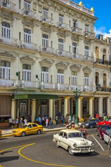 Neoclassical Prints: Hotel Inglaterra, Havana, Cuba, West Indies, Caribbean, Central America