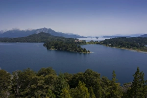 Nahuel Huapi Prints: Hotel Llao Llao in the Nahuel Huapi lake near Bariloche, Argentina, South America