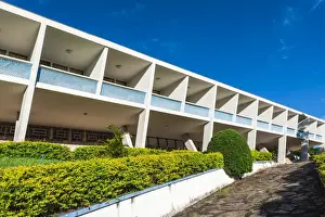 Stereotypically Brazilian Prints: Hotel Tijuco conceived by the famous architect Oscar Niemeyer